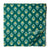 Green and White Pure Cotton Screen Printed Fabric with floral print