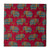 Red and blue pure cotton screen printed fabric with elephant print