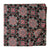 Black and blue pure cotton screen printed fabric with floral print