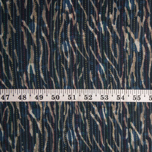 Precut 1 meter -Printed Kantha Cotton Fabric