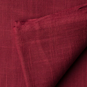 Precut 1 meter -Maroon Plain Textured Cotton Slub Fabric