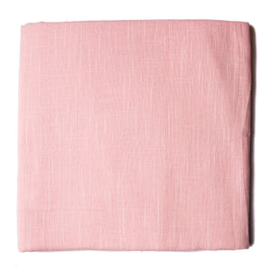 Pink Plain Textured Cotton Slub Fabric