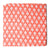 Precut 0.75 meter - Orange & White Cotton Fabric with Motif Print