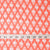 Precut 0.75 meter - Orange & White Cotton Fabric with Motif Print