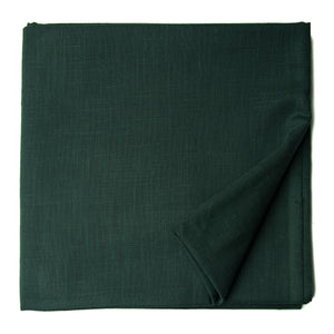 Green Plain Textured Cotton Slub Fabric