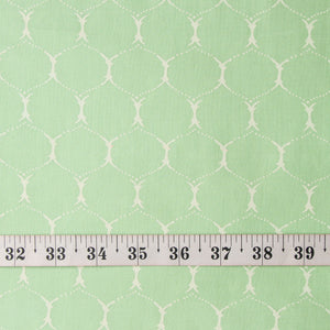 Green Printed Cotton Fabric