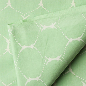 Green Printed Cotton Fabric