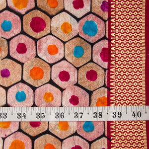 Precut 1meter - Multicolor Printed Cotton Fabric