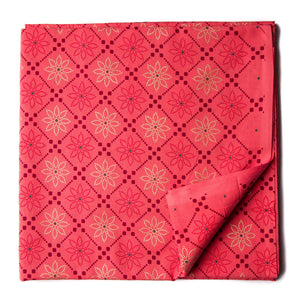 Precut 1meter - Pink Printed Cotton Fabric