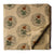 Precut 1 meter -Beige & Green Textured Printed Cotton Fabric