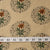 Precut 1 meter -Beige & Green Textured Printed Cotton Fabric