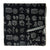 Black and White Screen printed Pure Cotton Fabric  with abstract design