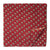 Red and off white Screen printed cotton with kantha floral design