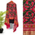 Viscose Gaji Cotton Silk Printed Dupatta with Golden Border