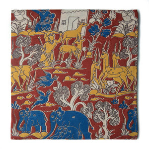 Kalamkari Screen Printed Cotton Fabric