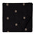 Black South Cotton Jacquard Fabric with Golden dots