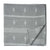 Grey South Cotton Jacquard Fabric with lines and motifs