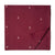 Red South Cotton Jacquard Fabric with triangular motifs