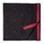Black South Cotton Jacquard Fabric with red dots and border