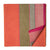Orange South Cotton Jacquard Fabric with golden border