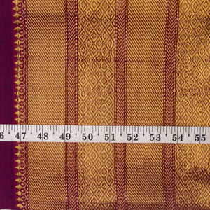 Precut 1 meter -Super Fine South Cotton Fabric with Golden Border