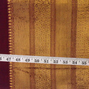 Precut 0.75 meters -Super Fine South Cotton Fabric with Golden Border