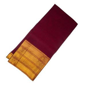 Precut 0.75 meters -Super Fine South Cotton Fabric with Golden Border