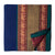 Blue Super Fine Pure South Cotton Fabric with Golden Elephant border