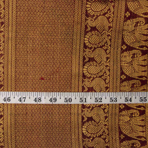 Precut 1 meters -Super Fine South Cotton Fabric with Golden Border