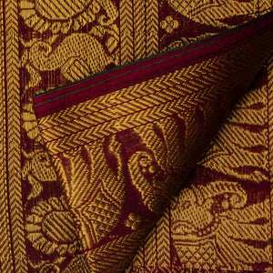 Precut 1 meters -Super Fine South Cotton Fabric with Golden Border