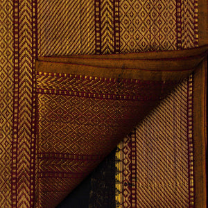 Precut 1 meters -Super Fine South Cotton Fabric with Golden Border