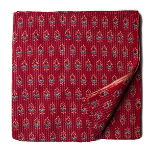 Precut 1 meter - Printed Kantha Cotton Fabric